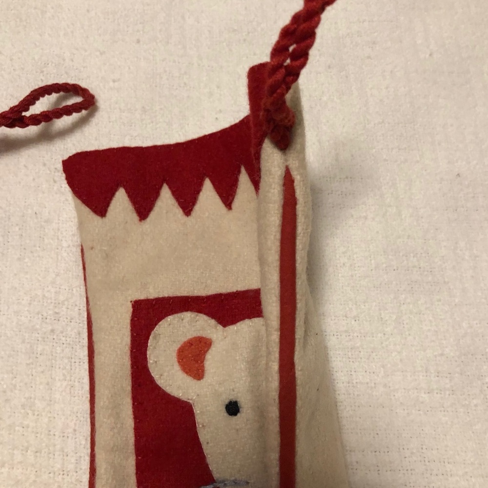 SET Cat & Mouse Wool Christmas Holiday Xmas Pet Stockings - Cost Plus Market - Picture 8 of 16